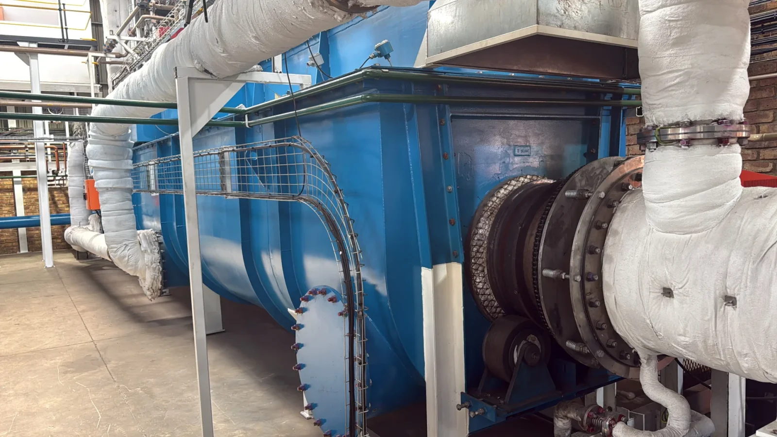 Industrial pyrolysis drum assembly